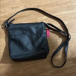 Black Leather Shoulder Bag